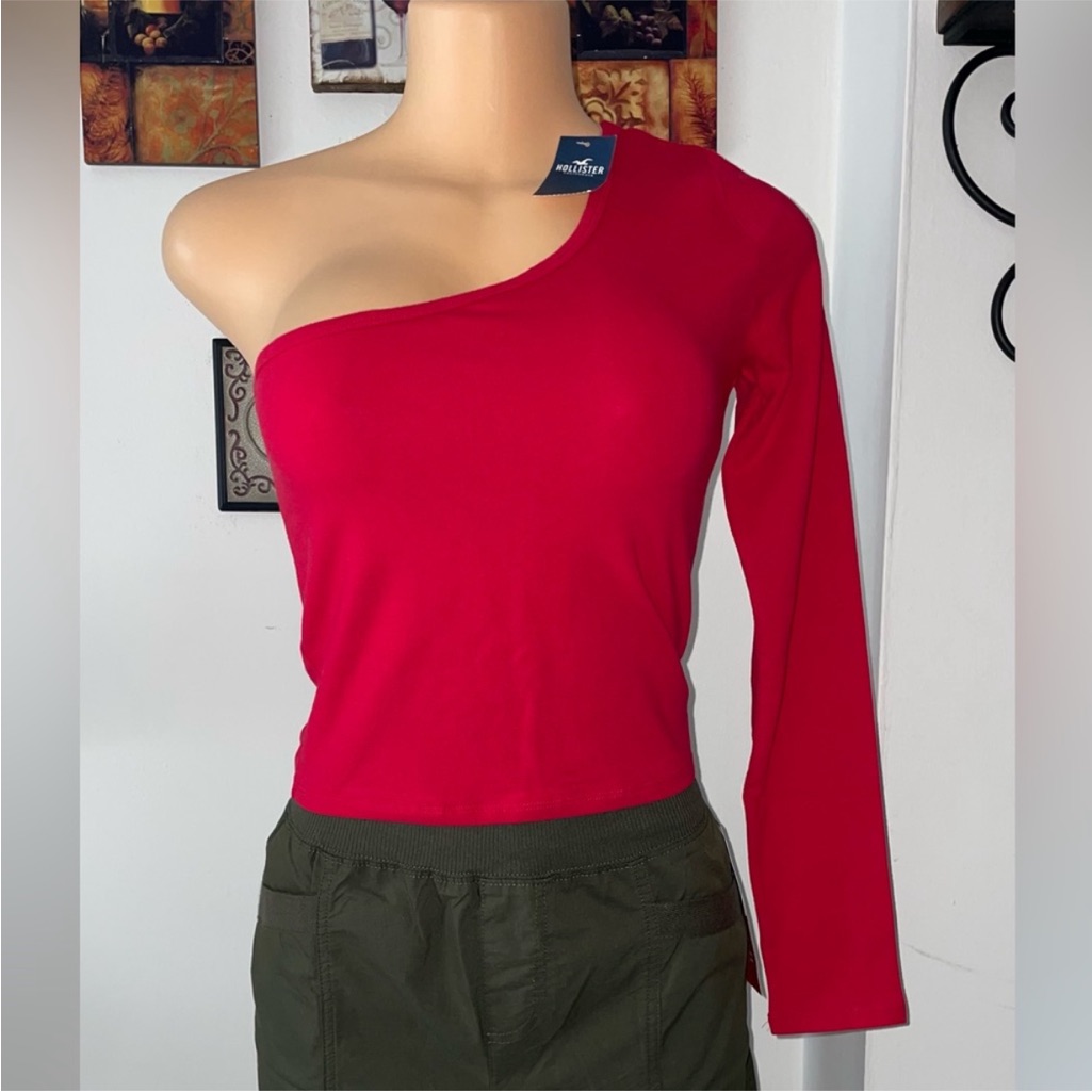 Nwt Hollister One Shoulder Shimmer Top Sizes S And M